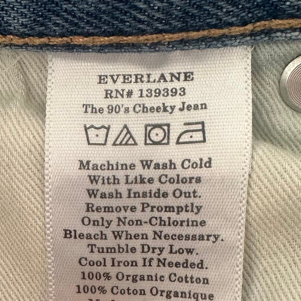 Everlane The '90s Cheeky Jean Vintage Mid Blue Size 27 Regular EUC - Picture 8 of 9